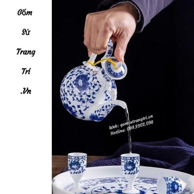 Bộ bình rót rượu kèm khay